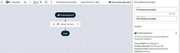 Flow Einstellung1